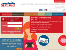 Tablet Screenshot of firstlightfcu.org